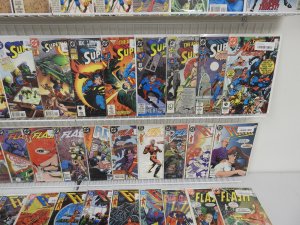 Huge Lot 130+ Comics W/ Flash, and Superman!!! Avg FN/VF Condition!