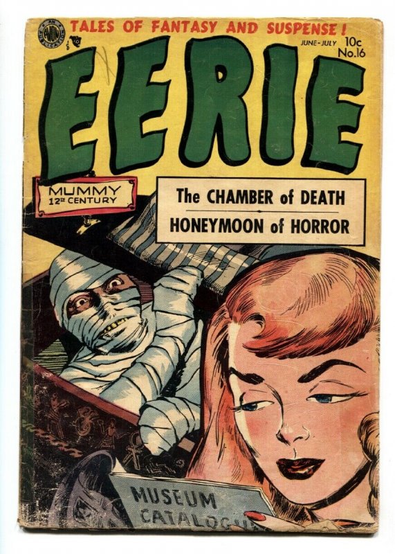 Eerie Comics #16 1954 Wood art- Avon Horror- Mummy cover- G+