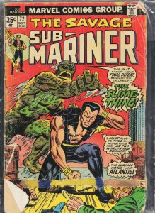 Sub-Mariner #72 (1974) Namor the Sub-Mariner