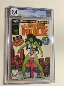 Savage She-Hulk 1 cgc 9.4 wp marvel 1980  (009)