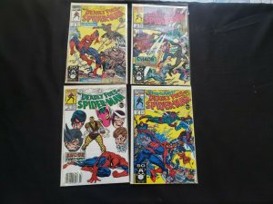 DEADLY FOES OF SPIDER-MAN 4PC (8.0) ISSUES #1-4, NEWSSTAND, ENDGAME! 1991