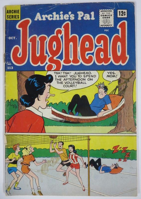 Archie's Pal, JUGHEAD #113 (Archie, 10/1964) G Jug's mom on cover