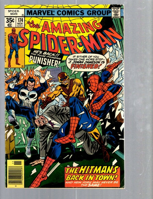 Amazing Spider-Man # 174 FN Marvel Comic Book MJ Vulture Goblin Scorpion TJ1