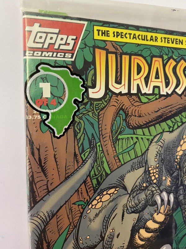 JURASSIC PARK #1 SEALED POLYBAG 1993 TOPPS George Perez Art PROSHIPPER