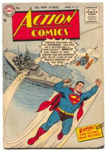 Action Comics #214 1956- DC Silver Age- Superman FN-
