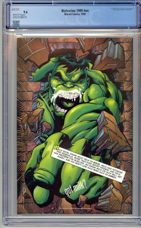 Wolverine 1999 (1999) CGC 9.6 NM+ Wolverine vs Deadpool!