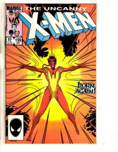 6 Uncanny X-Men Marvel Comic Books # 197 198 199 200 202 203 Wolverine CR57