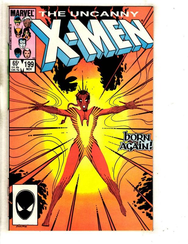 6 Uncanny X-Men Marvel Comic Books # 197 198 199 200 202 203 Wolverine CR57