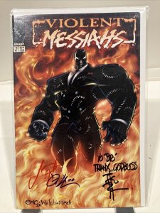 Violent Messiahs #2B  Image Comics 2000 Vf/Nm  Smith Variant Cover Signed Tony