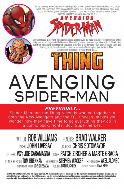 AVENGING SPIDER-MAN ANNUAL #01 (2012) PATRICK ZIRCHER | DIRECT EDITION