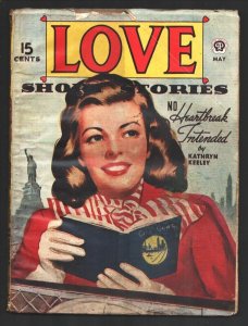 Love Short Stories 5/1945-Pin-up girl, Statue of Liberty cover-WWII issue-Dor...