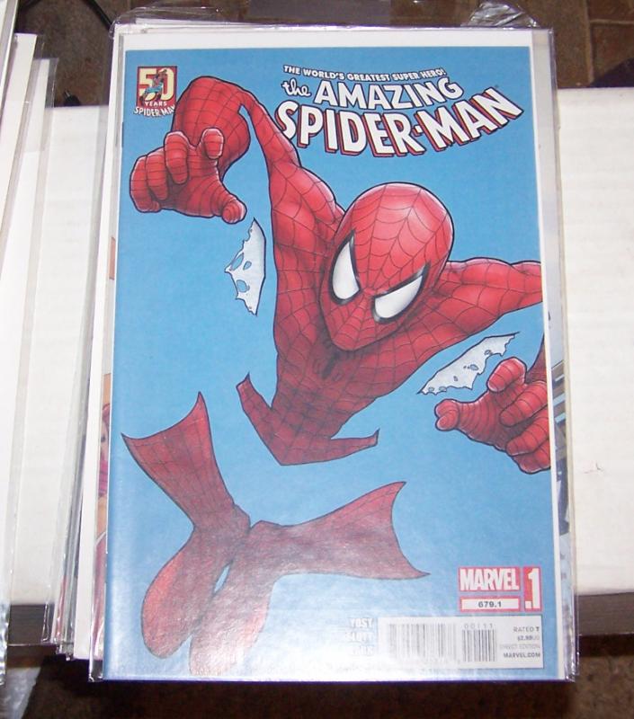 Amazing Spider-Man # 679.1 morbius- the living vampire + peter parke  high grade