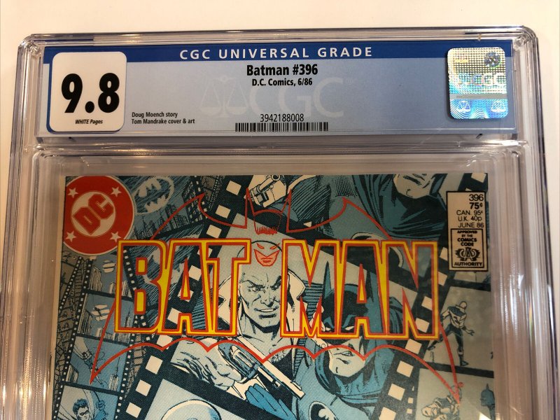 Batman  (1986) # 396 (CGC 9.8 WP) Doug Moench Story & Tom Mandrake Cover & Art