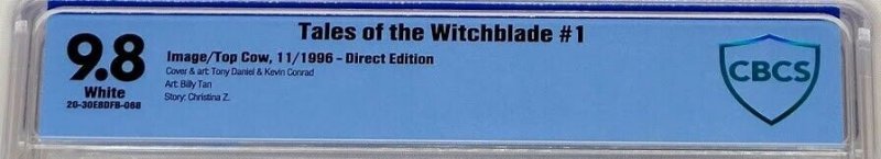 Tales of the Witchblade 1 Image 1996 CBCS 9.8 Daniel Conrad Cvr A Equals Top CGC