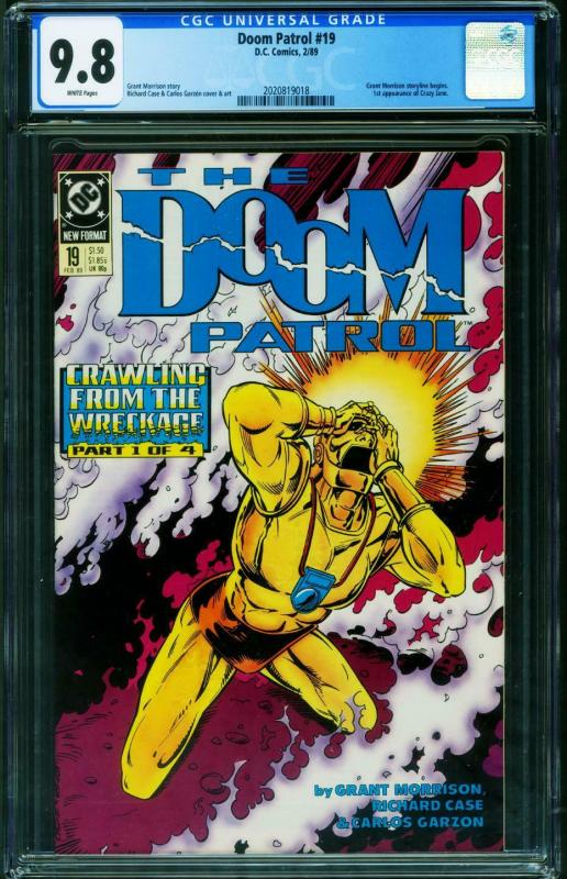 DOOM PATROL #19 CGC 9.8-1989 1st CRAZY JANE 2020819018