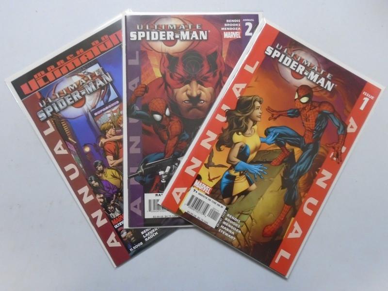 Marvel Comics Annual Ultimate Spider-Man Bendis Brooks Set Of 1-3 8.0 VF 2005-08