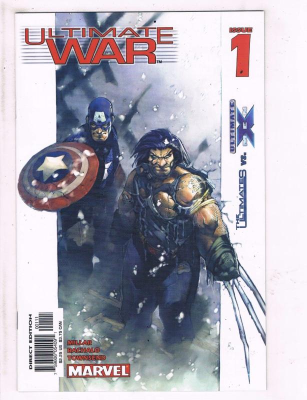 Lot Of 4 Ultimate War Marvel Comic Books # 1 2 3 4 Super Heroes TW33