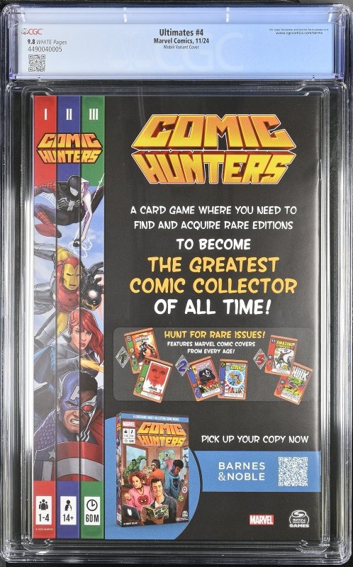 ULTIMATES #4 MARVEL COMICS 2024 1:25 FRANCESCO MOBILI VARIANT CGC 9.8 NM