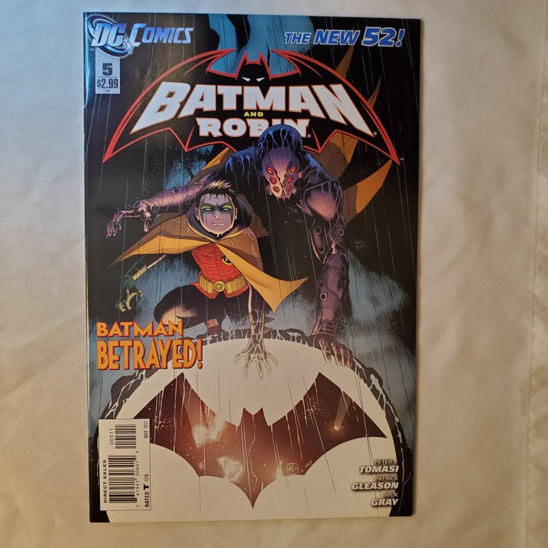 Batman and Robin 5 Very Fine/Near Mint Cover by Patrick Gleason