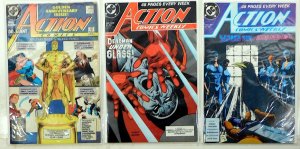 Action Lot of 3 #600, 605, 607 (1988) DC Supergirl Secret Six Superman Comics