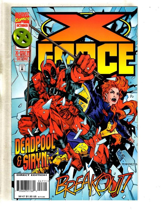 11 X-Force Marvel Comics # 43 44 45 46 47 48 49 51 52 53 54 Deadpool Cable DB7