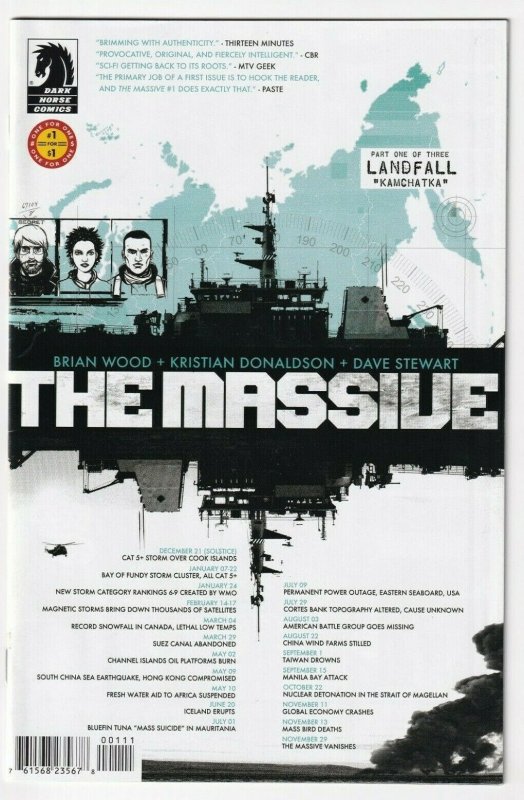 The Massive #1 April 2013 Dark Horse Brian Wood Kristian Donaldson