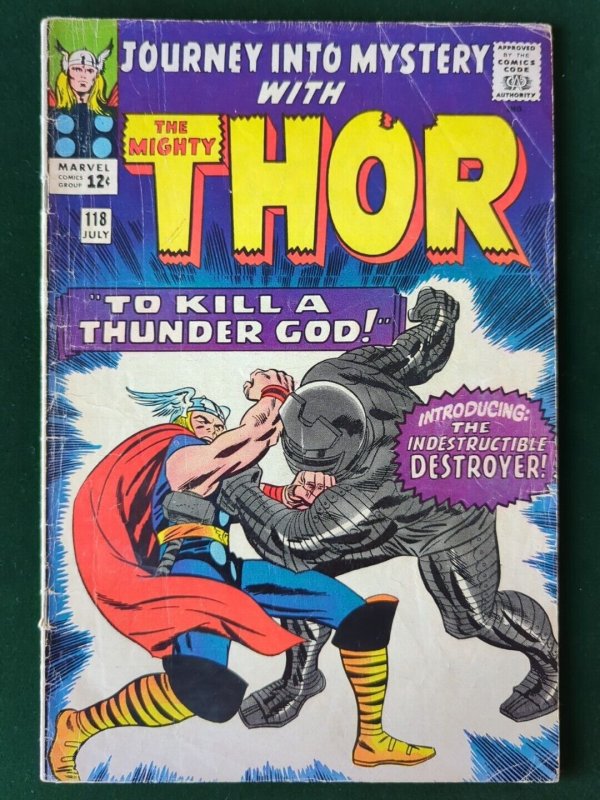 Journey Into Mystery #118 Marvel 1963 VG+ 4.5 1st Appearance Destroyer!