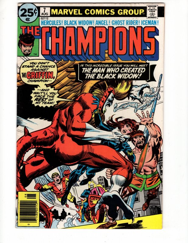 The Champions #7 GHOST RIDER BLACK WIDOW ANGEL HERCULES