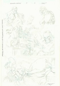 Avengers Assemble #4 p.4 - Thanos vs. Thor, Black Widow, Hulk art by Mark Bagley