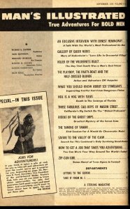 Man's Illustrated Magazine September 1958- Hemingway interview FN