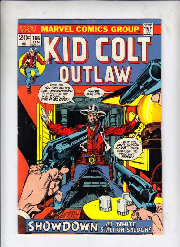 Kid Colt Outlaw #166 (Jan-73) VG/FN Mid-Grade Kid Colt