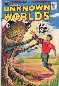 Unknown Worlds #56 - Tree Monster Painted Cover  - 1967 (7.0) WH