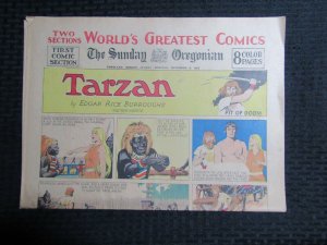 1935 Nov 3 Sunday Oregonian WORLDS GREATEST COMICS 8pgs FN 6.0 Tarzan