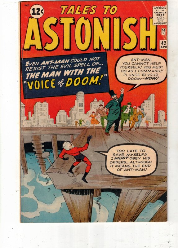 Tales to Astonish #42 (1963) VG/FN Mid-Grade Very Early Ant-Man BEANTOWN CERTIF!