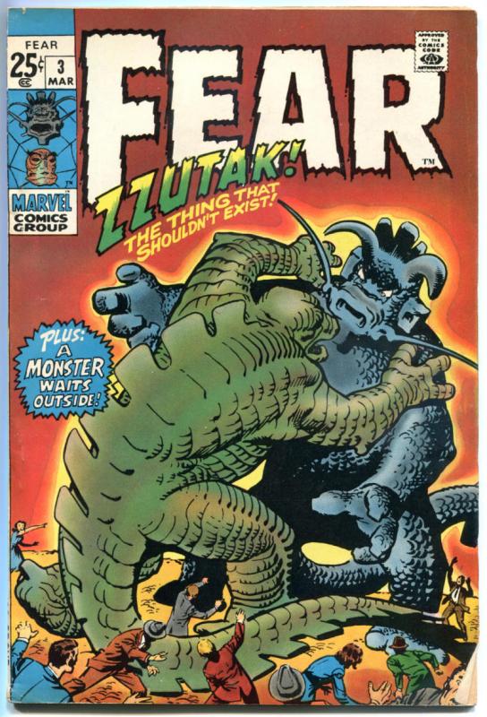 FEAR #1 2 3, Jack Kirby, Robots, Mummy, Sci-fi, Horror, 1970, more in store, QXT