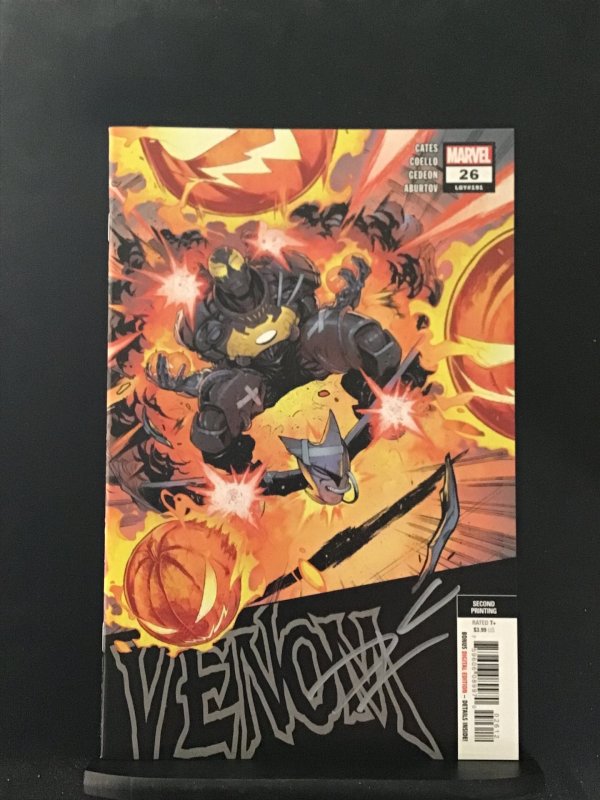 Venom #26 signed by Donny Cates reprints 1st Full App of Virus