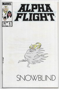 Alpha Flight (vol. 1, 1983) #  6 FN (Assistant Editors' Month) Byrne, Snowbird