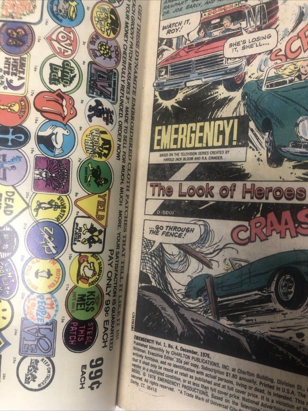 All New Emergency (1976) # 4 Charlton Comics • JOHN BYRNE • Harold Jack Bloom