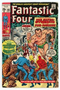 Fantastic Four #102 (1961 v1) Stan Lee Jack Kirby Sub-Mariner FN
