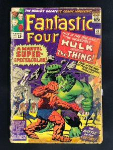 Fantastic Four #25 (1964) FR/GD First Solo Battle of the Hulk Versus the Thing