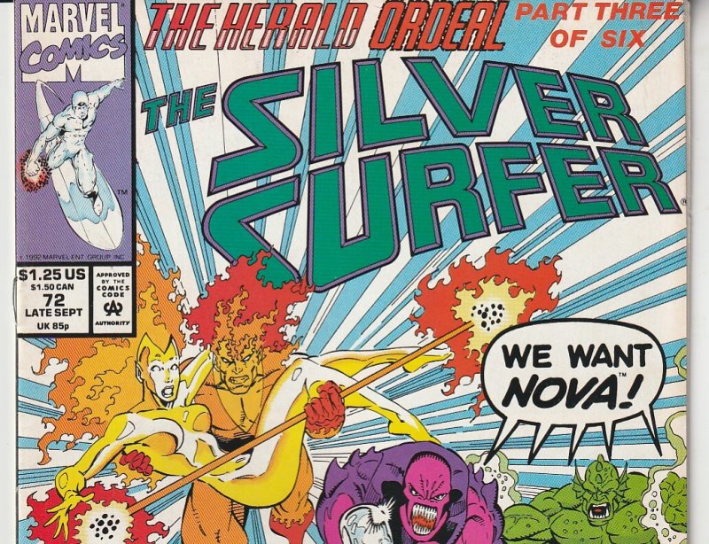 Silver Surfer(vol. 2) # 72  The Herald Quest !