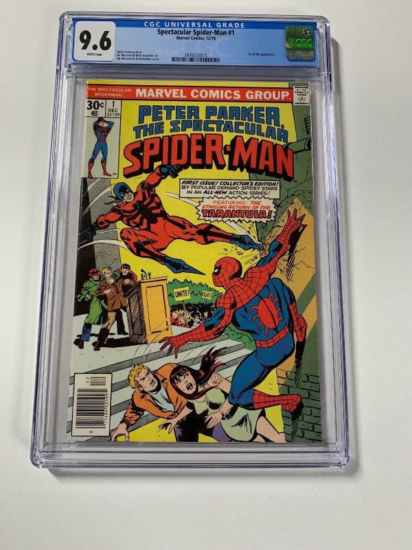 Spectacular Spider-man 1 Cgc 9.6 White Pages Marvel Bronze Age