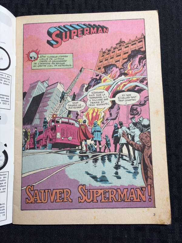 1973 SUPERMAN BATMAN & ROBIN French Comic #58 VG- 3.5 Irv Norvick