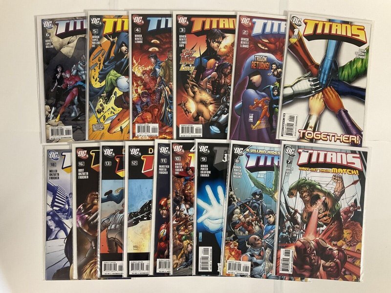 TITANS 1-13 1 2 3 4 5 6 7 8 9 10 11 12 13 16 18 NM NEAR MINT DC COMICS