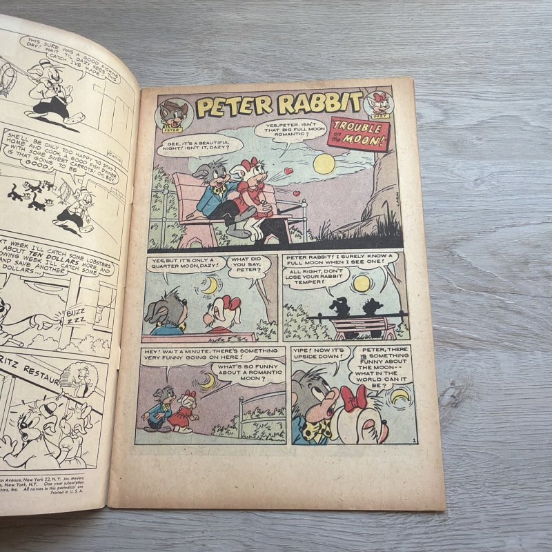 THE NEW ADVENTURES OF PETER RABBIT #16  1953 Avon