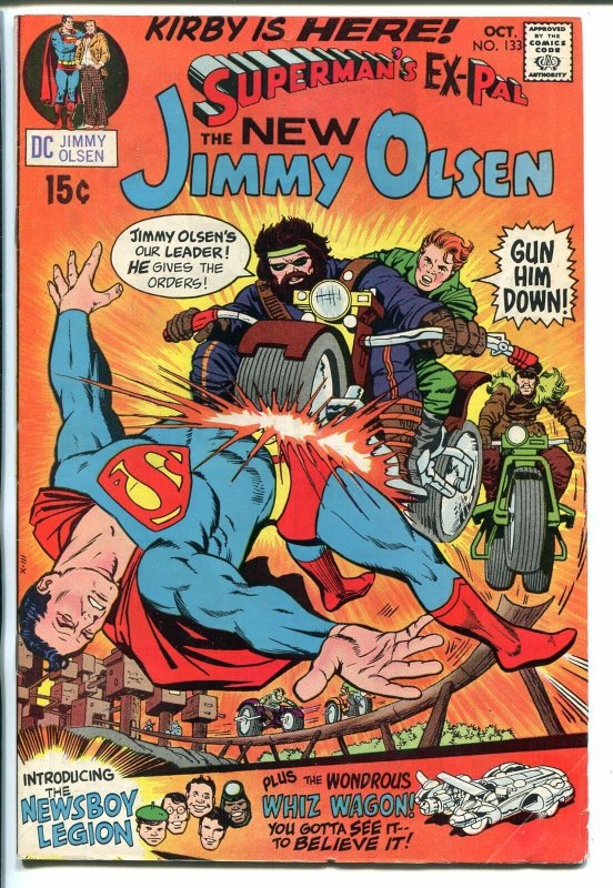 SUPERMAN'S PAL JIMMY OLSEN #133 1970-DC-1ST JACK KIRBY-NEWSBOY LEGION-vg