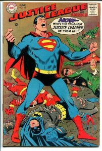 JUSTICE LEAGUE OF AMERICA #63 1968-SUPERMAN-DC COMICS FN