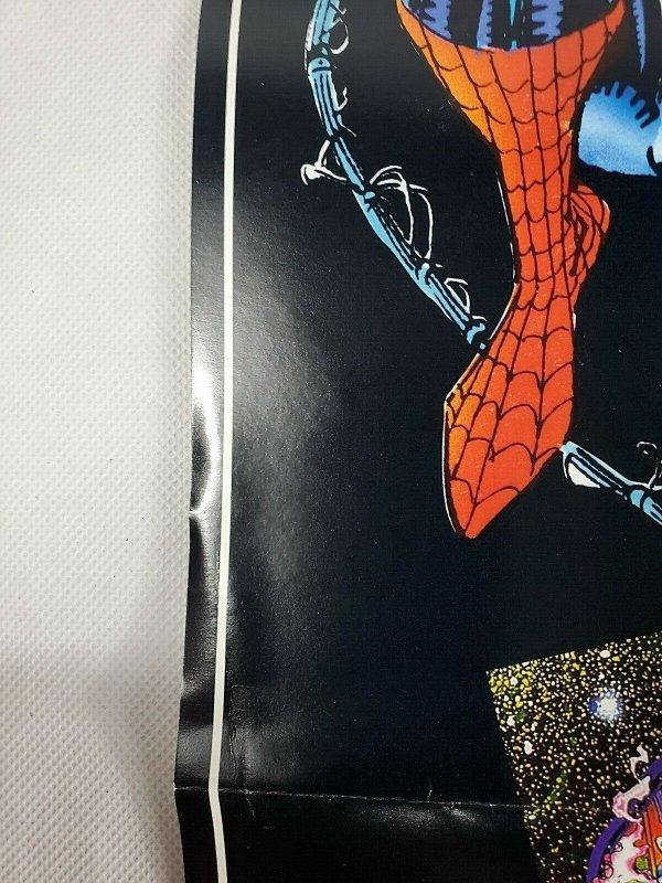 Spider Man poster Marvel Universe Trading Cards 1992 skybox  Vintage Rare  7.0