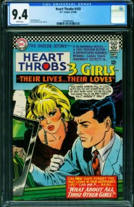 HEART THROBS #103 CGC 9.4 White pages-DC Romance 2039902004