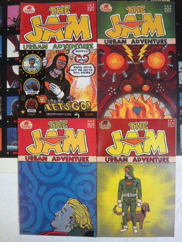 The Jam Urban Adventure Comics (Tundra 1992) #1, 3-5 Bernie Mireault Searshero! 